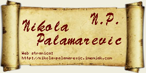 Nikola Palamarević vizit kartica